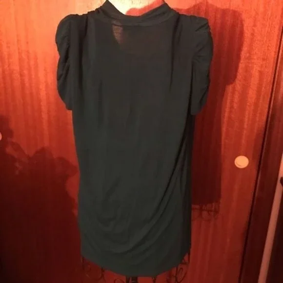 AB Studio Teal and White Blouse - Picture 5 of 5